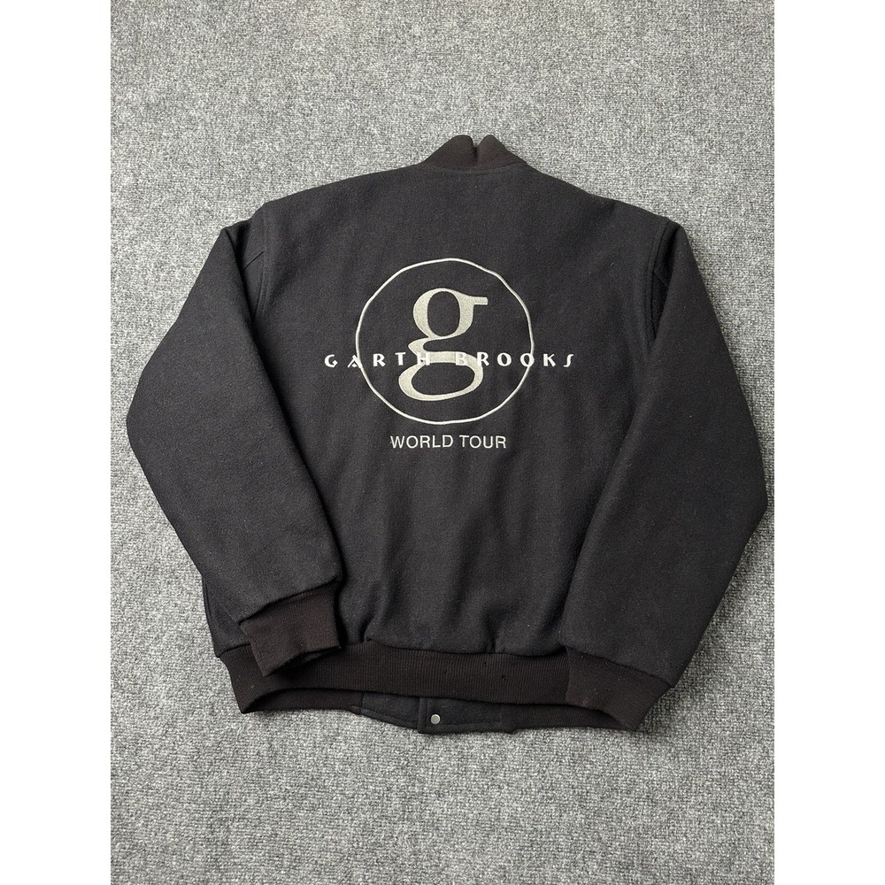 Mens Jacket Auburn Sportswear Garth Brooks World Tour Black, Size L